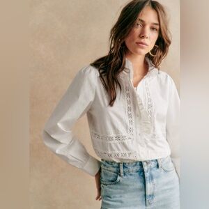 Sezane Ulysse Shirt Blouse Sz 2 (FR 34)